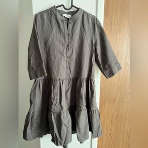 Apiece Apart Maurino Drop Waist Mini Dress